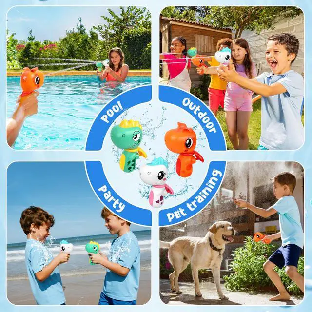Alt view image 4 of 5 - Squirt Pistol Water Gun 3 Pack, Toys for Kid 3 4 5 8 12 Year Old
