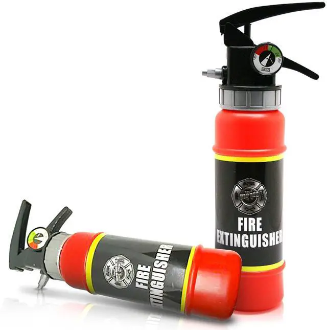 Main image of Fire Extinguisher Squirter Toy - Pack of 2-9 Inch Water Extinguisher with Realistic Design -Fun Outdoor Summer Toy - Great Firefighter Accessories for Kids - Novelty Gag Gift