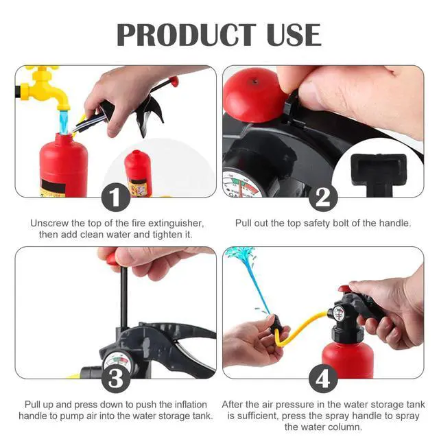 Alt view image 3 of 7 - Kids Toys Outdoor Toys Toy Water for Kids fire Extinguisher Water Squirt Toy Children Beach Toy as Squirt, Water Shooter, Water Soaker for Summer Water Guns Boys Backpack