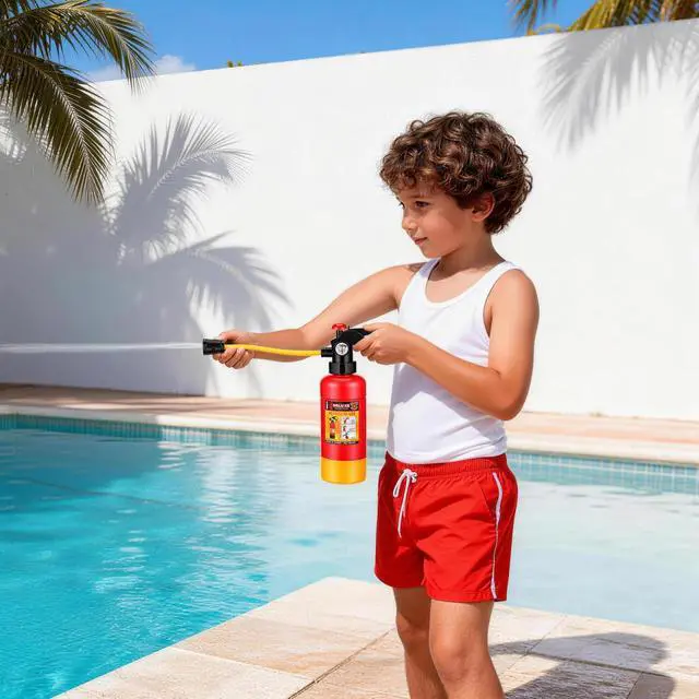 Alt view image 6 of 7 - Kids Toys Outdoor Toys Toy Water for Kids fire Extinguisher Water Squirt Toy Children Beach Toy as Squirt, Water Shooter, Water Soaker for Summer Water Guns Boys Backpack