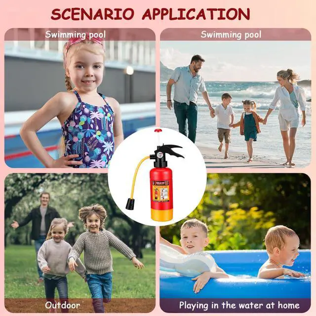 Alt view image 7 of 7 - Kids Toys Outdoor Toys Toy Water for Kids fire Extinguisher Water Squirt Toy Children Beach Toy as Squirt, Water Shooter, Water Soaker for Summer Water Guns Boys Backpack