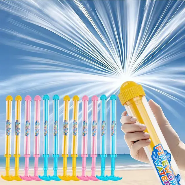 Main image of 12Pack Creativity Fireworks Water Gun, Sprays Water Like Fireworks, Squirt Gun for Kids, Bulk Samll Water Blaster Summer Pool, Backyard, Beach, Birthday Party Outdoor Game Toys