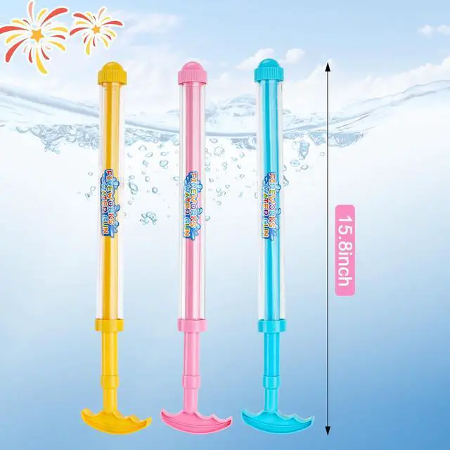 Alt view image 6 of 6 - 12Pack Creativity Fireworks Water Gun, Sprays Water Like Fireworks, Squirt Gun for Kids, Bulk Samll Water Blaster Summer Pool, Backyard, Beach, Birthday Party Outdoor Game Toys