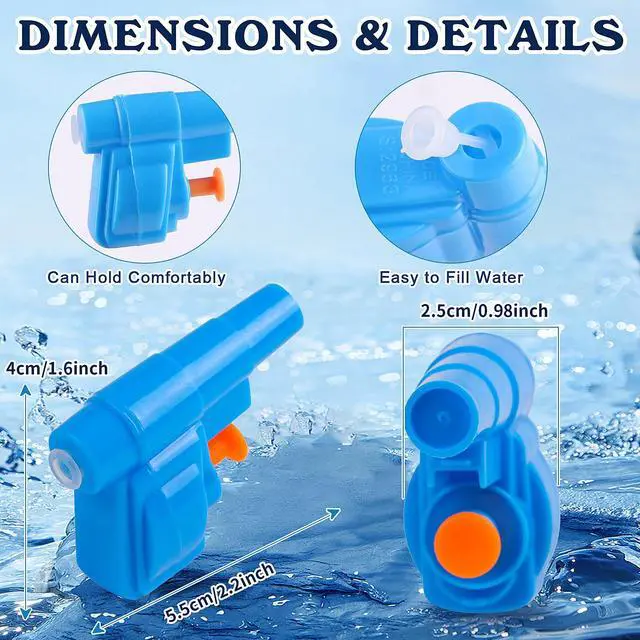 Alt view image 2 of 7 - 24PCS Mini Water Guns Toy,Small Colourful Plastic Water Squirt Gun Toys for Swimming Pool Party Favors,Kids Summer Outdoor Game(Mini)