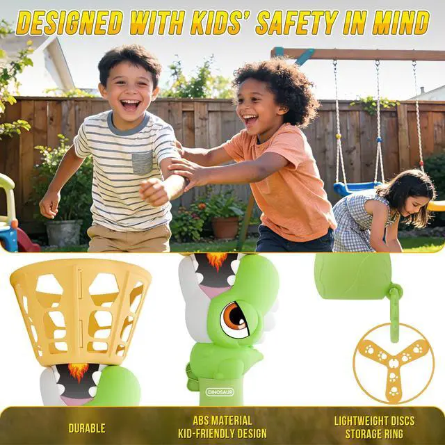 Alt view image 4 of 7 - Outside Toys for Kids Ages 4-8 Electric Manual Capture Catching Game for Kids, Automatic Flying Disc Launcher Outdoor Indoor Toy, Chasing Toy for Boys Girls, Perfect Yard Beach Family Game