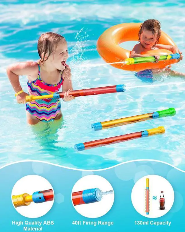 Alt view image 2 of 7 - Water Guns for Kids -16.5'' Bulk Squirt Gun for Kids Adults, Summer Party Blaster Water Guns for Outdoor Swimming Pool Beach Water Fighting
