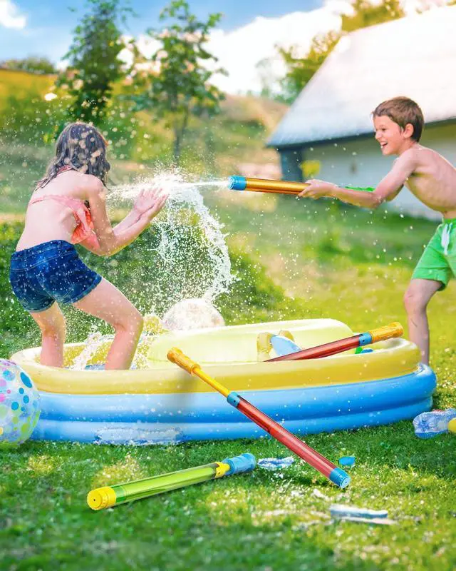 Alt view image 3 of 7 - Water Guns for Kids -16.5'' Bulk Squirt Gun for Kids Adults, Summer Party Blaster Water Guns for Outdoor Swimming Pool Beach Water Fighting