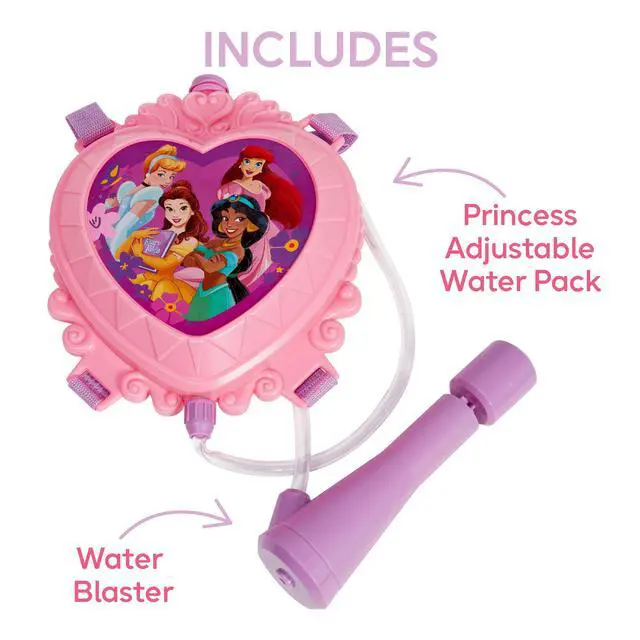 Alt view image 2 of 7 - Disney Princess Water Backpack Water Toy, Outdoor Water Blaster for Kids