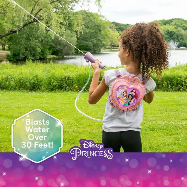 Alt view image 3 of 7 - Disney Princess Water Backpack Water Toy, Outdoor Water Blaster for Kids