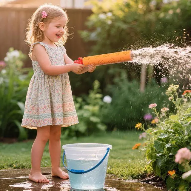 Alt view image 5 of 7 - Water Guns for Kids, 6 PCS Foam Squirt Guns Water Blaster Set, Water Squirter Blaster Pool Toys for Kids Toddlers Boys Girls 4-8, 6-8-10-12, Shooter Swimming Pool Party Outdoor Beach Sand Play Game