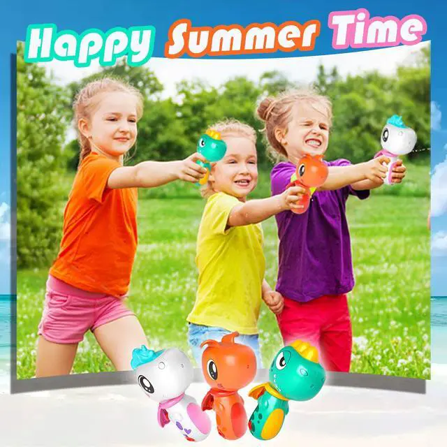 Alt view image 6 of 6 - 6 Pack Animal Water Gun for Kids, Mini Squirt Gun Water Blaster Soaker Toys, Dinosaur Dog Unicorn Shape Small Water Pistol Gun for Summer Outdoor Pool/Beach/Yard/Party Play