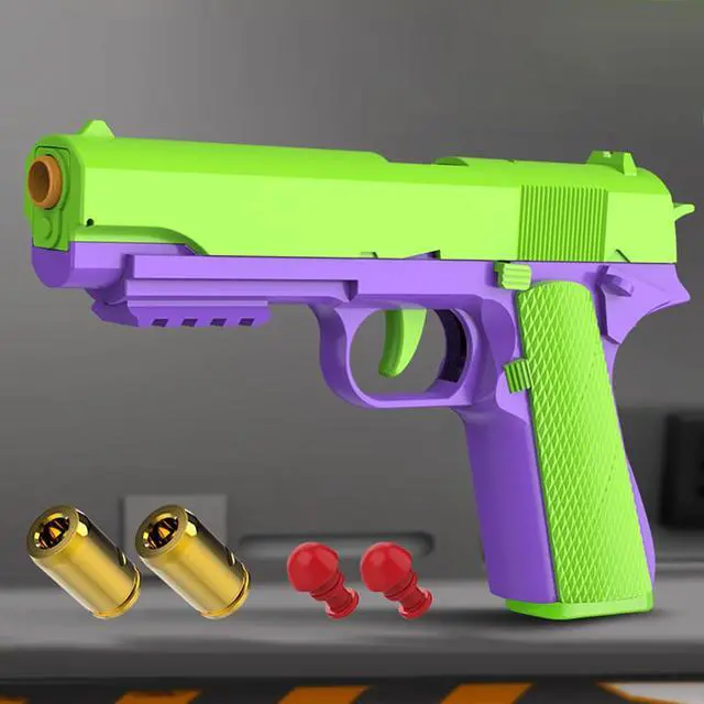 Alt view image 3 of 5 - shell Ejecting Toy Gun, Automatic Pull Back Action Education Model Toy for Kids Gifts