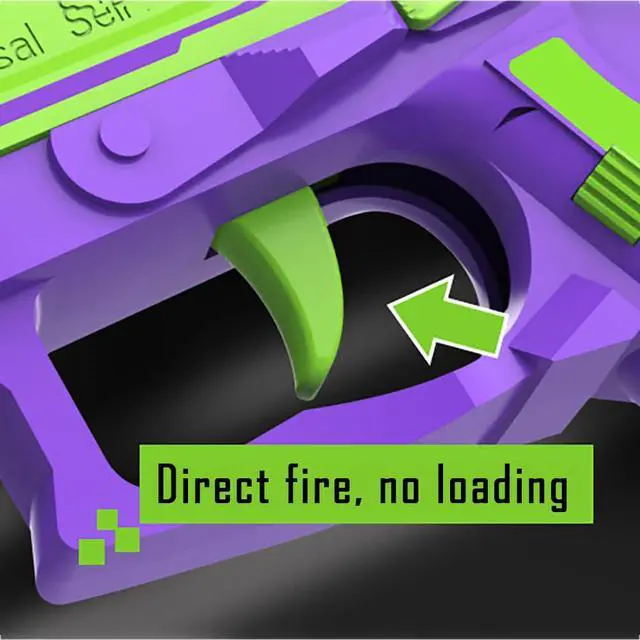 Alt view image 4 of 5 - shell Ejecting Toy Gun, Automatic Pull Back Action Education Model Toy for Kids Gifts