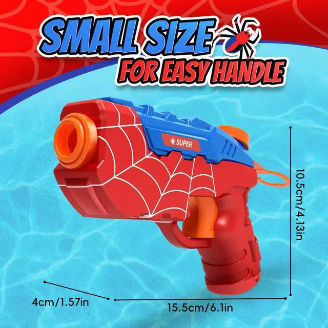 Alt view image 4 of 6 - 2 Pack Water Guns for Kids Squirt Water Pistols Cool Small Manual Water Gun, Party Favors Swimming Pool Toys Beach Outdoor Water Toys, Ideal Summer Gifts for Boys Girls 3 5 4 6 7 8