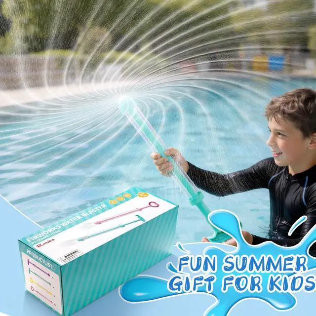 Alt view image 6 of 7 - 8 Pack Firework Spray Water Gun, Creativity Squirt Water Blaster Guns for Kids Adults, Firework Spray Water Soaker Toys for Pool Party Outdoor Summer Water Games