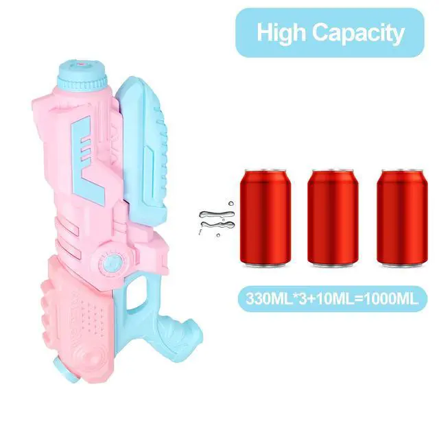 Alt view image 3 of 7 - Water Gun for Girls, Cute Princess Series, Pink Children Water Gun 1000cc, Super Water Spray Toy Gift, Swimming Pool Beach Outdoor Toy, Super Long Range Water Shock Wave(AP-G1)
