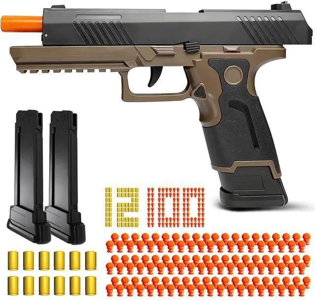 Main image of Automatic Shell Ejecting Toy Gun Pistol, Cool Toy Pistol with Soft Bullets, Educational Model Toys, Gifts for Kids