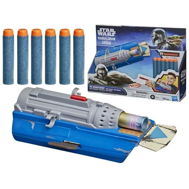 Alt view image 3 of 5 - NERF The Mandalorian Rocket Gauntlet, Blaster with 6 NERF Elite Darts, Use with a Costume for Kids, Toys for Boys & Girls Ages 5+