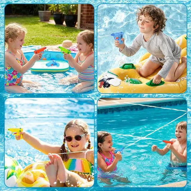 Alt view image 6 of 7 - 12 PCS Mini Water Guns for Kids,Squirt Gun Toy Small Water Gun Bulk for Outdoor Beach Swimming Pool Game Summer Party Favor 4 Colors