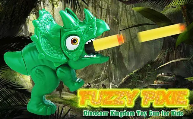 Alt view image 7 of 7 - Dinosaur Shooting Game Toy Nerf Gun for Toddlers 3-8 Years 20 Darts