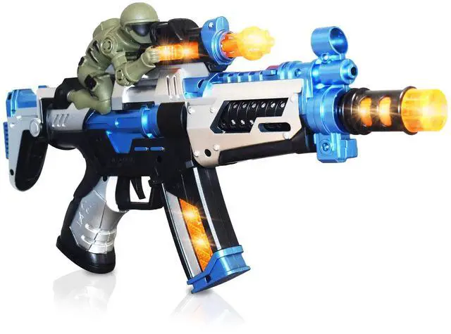 Main image of FuryX Light Up Toy Gun for Kids with Sound & LEDs, 16 Inch