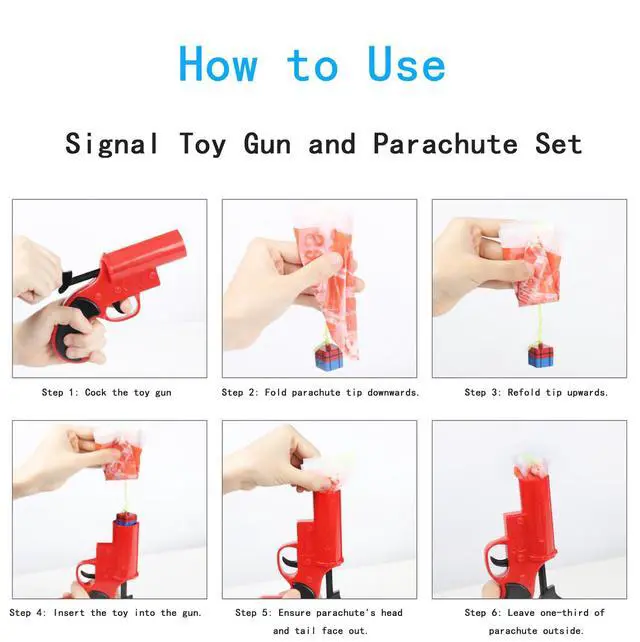 Alt view image 2 of 5 - Signal Toy Gun and Parachute Set: Innovative Children's Toy - Ignite Imagination and Adventure Spirit