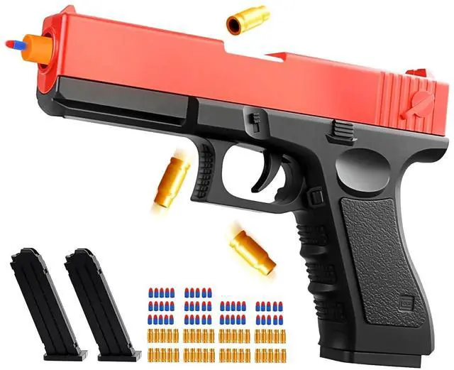 Main image of Foam Bullet Blaster Toy Guns with Shell Ejecting for Boys, Girls - Manual Reloading Soft Bullets - Educational Toys Model for Kids Gifts