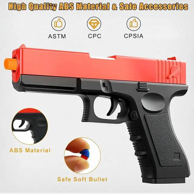 Alt view image 2 of 7 - Foam Bullet Blaster Toy Guns with Shell Ejecting for Boys, Girls - Manual Reloading Soft Bullets - Educational Toys Model for Kids Gifts