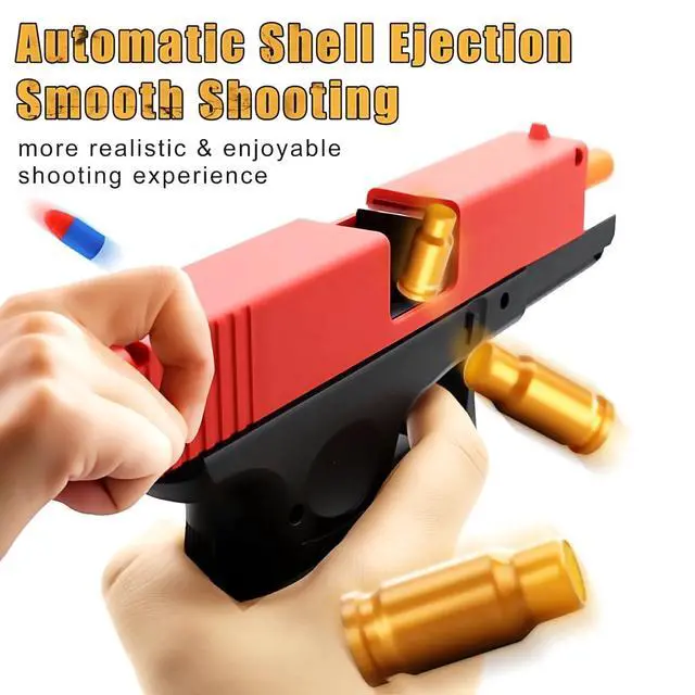 Alt view image 5 of 7 - Foam Bullet Blaster Toy Guns with Shell Ejecting for Boys, Girls - Manual Reloading Soft Bullets - Educational Toys Model for Kids Gifts
