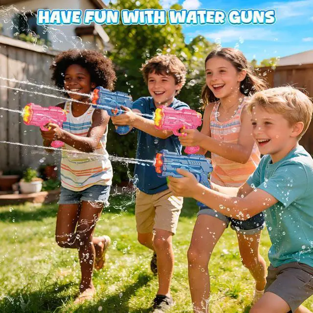 Alt view image 3 of 7 - Water Guns for Kids, 2 Pack Small Squirt Guns