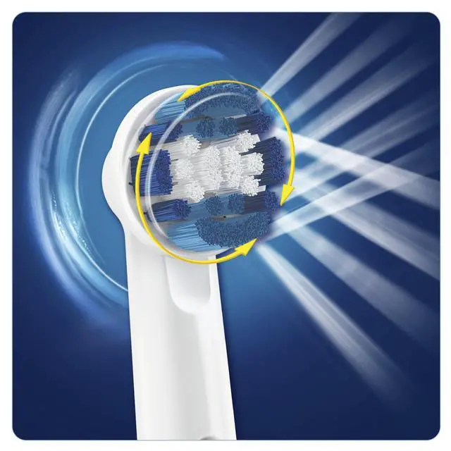 Alt view image 2 of 5 - genuine Precision Clean Toothbrush Heads Replacement Refills for Electric Rechargeable Toothbrush, Deep and Precise Cleaning, Pack of 4