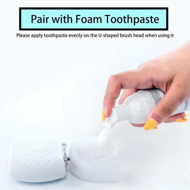Alt view image 4 of 7 - Automatic Toothbrush for Adult Rechargeable Waterproof Timer Travel White