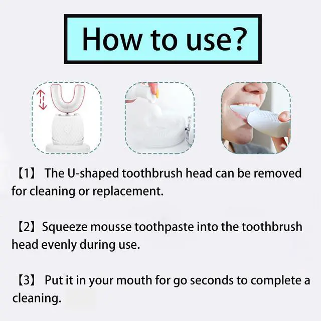 Alt view image 6 of 7 - Automatic Toothbrush for Adult Rechargeable Waterproof Timer Travel White