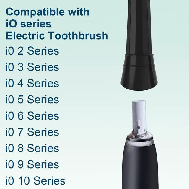 Alt view image 5 of 7 - iO Replacement Heads Compatible with Oral B iO 3 4 5 6 7 8 9 10 Series Electric Toothbrush,IO Toothbrush Heads Compatible with Oral B iO,Medium-Hard bristles Care for Your Teeth,10PCS