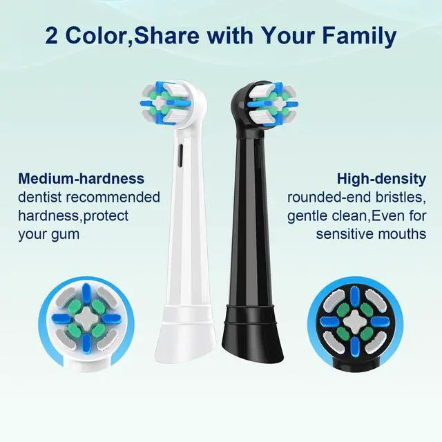 Alt view image 6 of 7 - iO Replacement Heads Compatible with Oral B iO 3 4 5 6 7 8 9 10 Series Electric Toothbrush,IO Toothbrush Heads Compatible with Oral B iO,Medium-Hard bristles Care for Your Teeth,10PCS