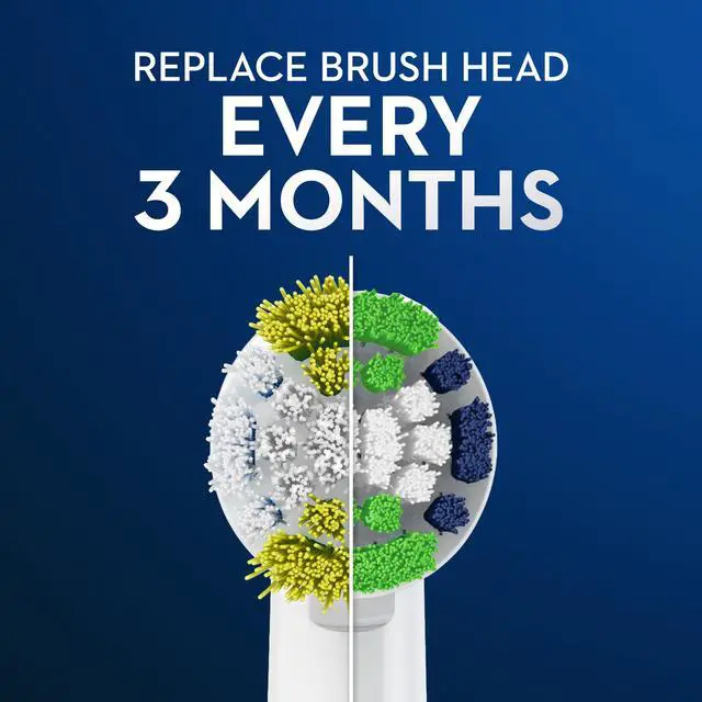 Alt view image 3 of 7 - Electric Toothbrush Replacement Brush Heads, Precision Clean, White, 1 Count + 2 Daily Clean White