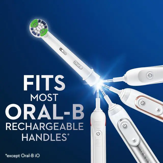 Alt view image 4 of 7 - Electric Toothbrush Replacement Brush Heads, Precision Clean, White, 1 Count + 2 Daily Clean White