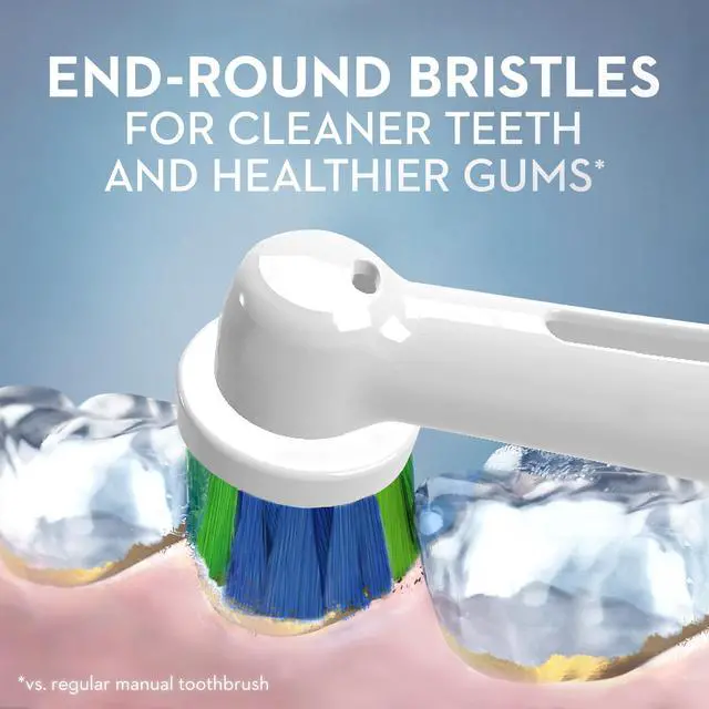 Alt view image 6 of 7 - Electric Toothbrush Replacement Brush Heads, Precision Clean, White, 1 Count + 2 Daily Clean White