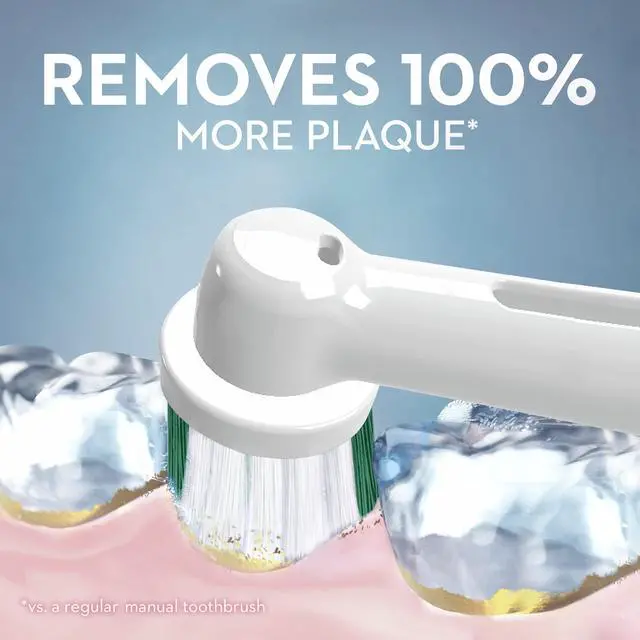 Alt view image 7 of 7 - Electric Toothbrush Replacement Brush Heads, Precision Clean, White, 1 Count + 2 Daily Clean White