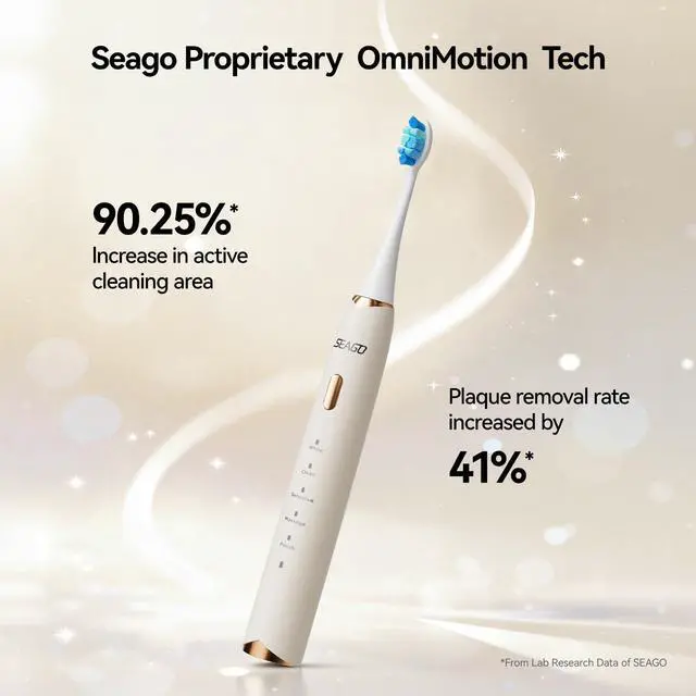Alt view image 4 of 6 - Electric Toothbrush for Adults 180 Days Battery Life 5 Modes 8 Heads
