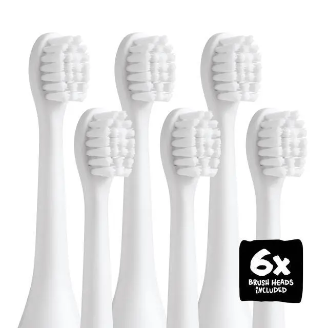 Alt view image 3 of 5 - Kids Electric Toothbrush Replacement Heads 6 Heads (2x3) - Soft Bristles Brush Head for Gentle Care, 18 Months Supply