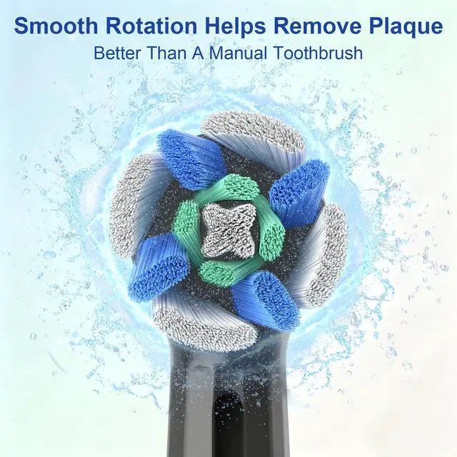 Alt view image 3 of 7 - iO Replacement Heads Compatible with Oral b iO 2/3/4/5/6/7/8/9/10 Series Electric Toothbrush,Toothbrush Heads with Medium-Hard Bristles for Plaque Removal & Teeth Care