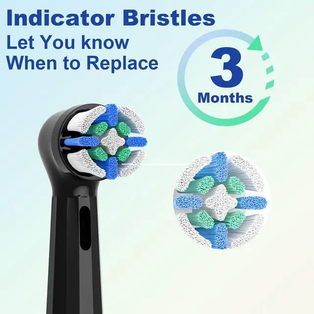 Alt view image 5 of 7 - iO Replacement Heads Compatible with Oral b iO 2/3/4/5/6/7/8/9/10 Series Electric Toothbrush,Toothbrush Heads with Medium-Hard Bristles for Plaque Removal & Teeth Care