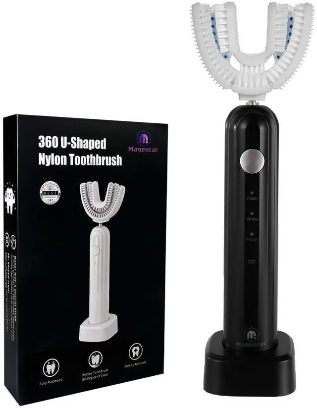 Main image of Ultrasonic U-Shaped Electric Toothbrush for Adults, 360° Full Mouth Clean