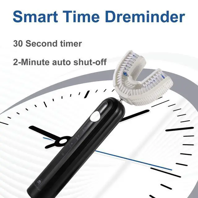 Alt view image 5 of 7 - Ultrasonic U-Shaped Electric Toothbrush for Adults, 360° Full Mouth Clean