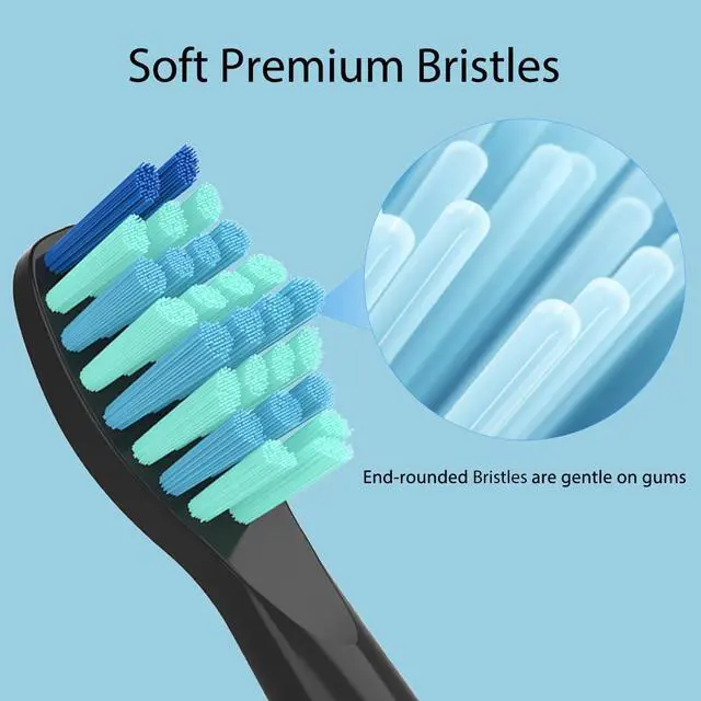 Alt view image 5 of 7 - Toothbrush Heads for FairyWill, Replacement Brush Heads for Fairy Will, Electric Toothbrush Replacement Heads for Fairywill FW-507/508/551/515/917/959, FW-D1/D3/D7/D8