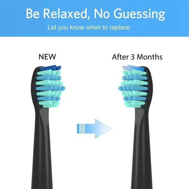 Alt view image 7 of 7 - Toothbrush Heads for FairyWill, Replacement Brush Heads for Fairy Will, Electric Toothbrush Replacement Heads for Fairywill FW-507/508/551/515/917/959, FW-D1/D3/D7/D8