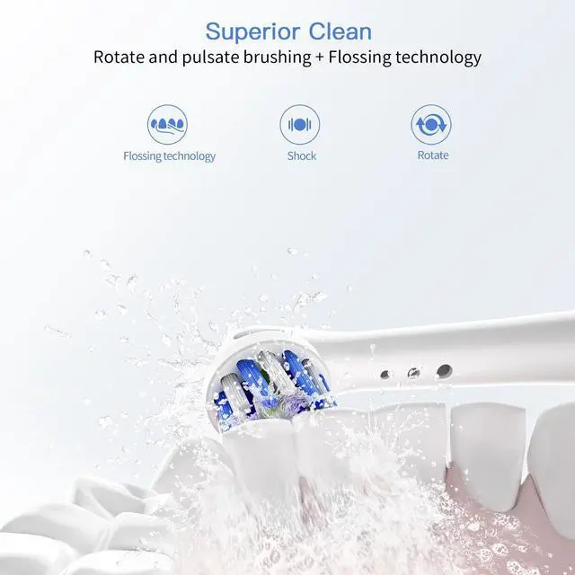 Alt view image 5 of 7 - Replacement Toothbrush Heads for Oral B Braun, 8 Pack Professional Electric Toothbrush Heads, Precision Clean Brush Heads Refill Compatible with Oral-B 7000/Pro 1000/9600/ 5000/3000/8000 (8pack)