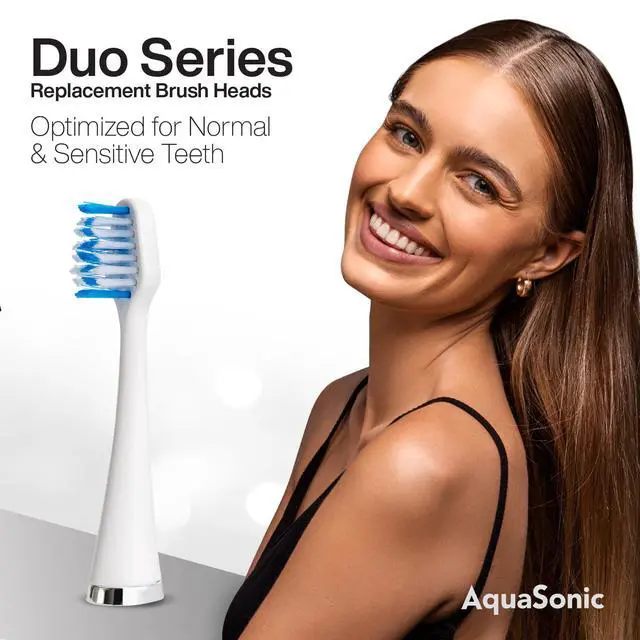 Alt view image 2 of 7 - Series Replacement Brush Heads | for Normal & Sensitive Teeth | Compatible with Duo Series & Home Dental Center Toothbrush Handles | NOT Compatible with Duo Series Pro
