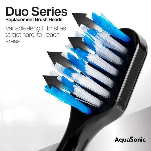 Alt view image 3 of 7 - Series Replacement Brush Heads | for Normal & Sensitive Teeth | Compatible with Duo Series & Home Dental Center Toothbrush Handles | NOT Compatible with Duo Series Pro